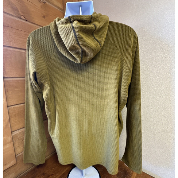 Melanzana Men's Large Micro Grid Fleece Hoodie Layer Ski Mountains Pockets Hike - Picture 4 of 8
